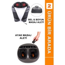 Özbience 3D Ayak ve Boyun-Bel-Sırt Masaj Aleti, 2'li Set, Rahatlatıcı Masaj Deneyimi