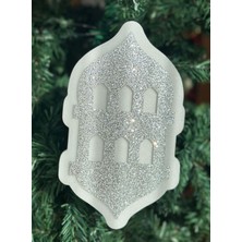 Allians Ramazan Temalı Simli Gümüş-Gri Duvar ve Kapı Süsü Dekorasyonu