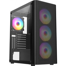 Frisby Frısby FC-9385G 550W 4X8120MM Fan Gaming Siyah Kasa