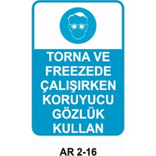 Outdoor One İŞ GÜVENLİĞİ UYARI LEVHASI 1 ADET PVC 21 X 29CM