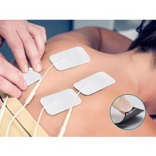 Özbience 5 Paket, 20 Adet Tens Elektrod Pedi 5x9 Cm, Güçlendirilmiş Yapışkanlı