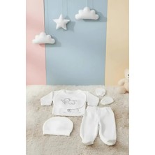 Ayıcık 5 Parça Set | Unisex Bebek Hastane Çıkış | Minik Dünya