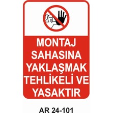 Outdoor One İŞ GÜVENLİĞİ UYARI LEVHASI 1 ADET PVC 21 X 29CM