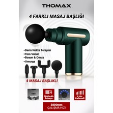 Özbience Tüm Vücut Için 4 Başlıklı Profesyonel Şarjlı Darbeli Masaj Aleti