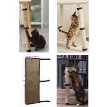 Özbience Doğal Sisal Kedi Tırmalama Halısı 60X30 Cm, Mobilya Koruma ve Tırmalama Keyfi