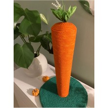 Özbience Renkli Havuç Figürlü Kedi Tırmalama Tahtası 50 cm
