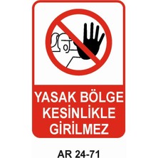 Outdoor One İŞ GÜVENLİĞİ UYARI LEVHASI 1 ADET PVC 21 X 29CM