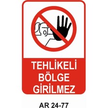 Outdoor One İŞ GÜVENLİĞİ UYARI LEVHASI 1 ADET PVC 21 X 29CM