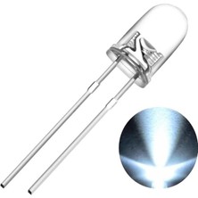 China 5mm LED Beyaz Diyot Diffused 1 Adet