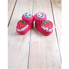 Bebek Triko Patik Nar Çiçeği