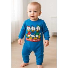 Baby Mii Bebek Mavi Çıtcıtlı Mevsimlik Tulum