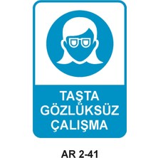 Outdoor One İŞ GÜVENLİĞİ UYARI LEVHASI 1 ADET PVC 21 X 29CM