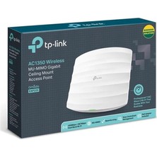 Tp-Lınk Omada EAP225 AC1350 Dual Band Wıfı 1xgbıt RJ45 450MBPS/2.4GHZ Tavan Tipi Access Poınt (Poe Adaptörü Dahil)