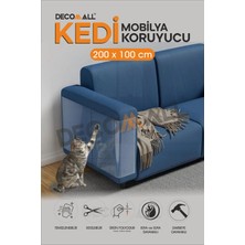 Özbience Şeffaf Kedi Koltuk Tırmalama Koruyucu 200X100 Cm, Mobilya Güvenliği
