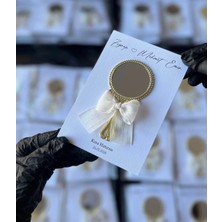 Bianı Tasarım Söz, Nişan, Düğün, Nikah, Kına Fiyonk Detay Ayna Hediyelik 10 Adet