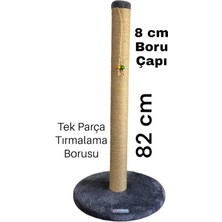 Özbience 82 cm Uzun Boy Yuvarlak Taban Kedi Tırmalama Tahtası