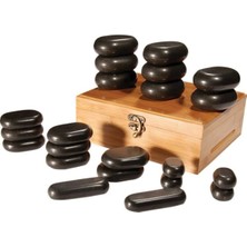 Özbience 22'li Spa Taşı Seti, Rahatlatıcı ve Doğal Masaj Taşları