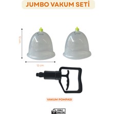 Özbience Vakumlu Göğüs ve Kalça Masaj Seti, Jumbo Kupası, Rahatlatıcı ve Şekillendirici