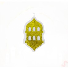 Allians 25CM x 15CM Strafor Ramazan Feneri, Altın Renkli, Şık ve Hafif Tasarım