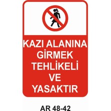 Outdoor One İŞ GÜVENLİĞİ UYARI LEVHASI 1 ADET PVC 21 X 29CM