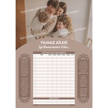 Allians Kişiye Özel Ramazan Imsakiyesi Dijital Baskı, Sahur ve Oruç Takvimi