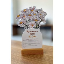 Allians Ramazan Takvimi ve Hadis-I Şerifli 15 Yapraklı Ahşap Tutucu