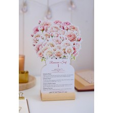 Allians Ramazan Ayı Soft Pembe Güllü 30 Günlük Masa Takvimi, Özel Tasarım