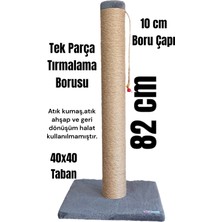 Özbience 82CM Büyük Boy Kedi Tırmalama Tahtası, Antrasit, Tek Parça, Dayanıklı
