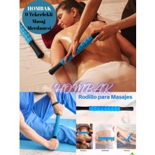 Özbience Sırt ve Vücut Masajı Için Ayarlanabilir 9 Tekerlekli Lenf Drenaj Merdane