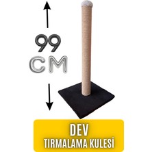 Özbience Yüksekliği 99 Cm, Siyah Renkli Tırmalama Kulesi, Tırminatör ile Keyifli Anlar