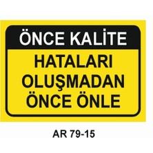 Outdoor One İŞ GÜVENLİĞİ UYARI LEVHASI 1 ADET PVC 21 X 29CM