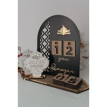 Allians Şık Ahşap ve Pleksi Ramazan Takvimi, Sahur ve Iftar Duası Hediyeli