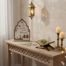 Allians 30 Günlük Ramazan Takvimi, Şık Standlı Mdf ve Pleksi Tasarımı