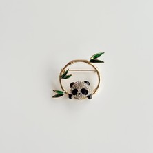 Vesce Atelier Mineli Çember Panda Broş