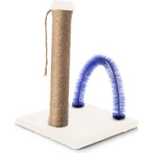 Özbience Peluş Kumaş Kedi Tırmalama Tahtası, Demonte, 40CM, Krem