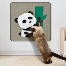 Özbience Desenli Kedi Tırmalama Tahtası, Yapışkanlı, Duvar, Kapı ve Mobilya Uyumlu