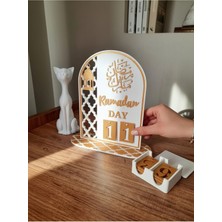 Allians Gün Gün Değiştirilebilir Dekoratif Ramazan Takvimi, Şık Masa Üstü Tasarımı