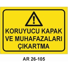 Outdoor One İŞ GÜVENLİĞİ UYARI LEVHASI 1 ADET PVC 21 X 29CM