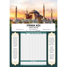 Allians Kişiye Özel Ramazan Imsakiyesi, Dijital Baskılı 25 Adet Set