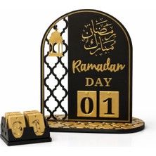 Allians 3D Ramadan Masaüstü Takvim, Ramazan Gün Sayacı, Dekoratif Aksesuar