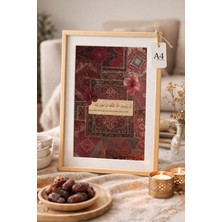 Allians Ramazan Temalı A4 Çerçevesiz Tablo, Bayram Dekoru, Hediye Alternatifi