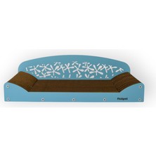 Özbience Mavi Karton Kedi Tırmalama ve Geniş Koltuk 68X20X25 cm