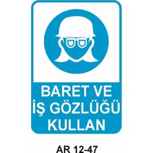 Outdoor One İŞ GÜVENLİĞİ UYARI LEVHASI 1 ADET PVC 21 X 29CM