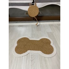 Özbience El Işi Hasır Jüt Kedi Köpek Tırmalama Paspası, Vegan ve Pamuklu