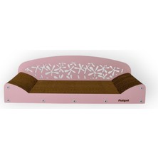 Özbience Şeker Pembe Kedi Tırmalama Koltuk 68X20X25 Cm, Eğlenceli ve Konforlu
