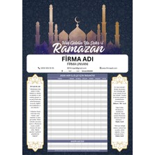 Allians Kişiye Özel Ramazan Imsakiyesi, 10'lu Dijital Baskı Seti