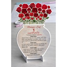 Allians Kırmızı Güllü 30 Günlük Ramazan Ayı Takvimi, Özel Tasarım, Eşsiz Dekorasyon