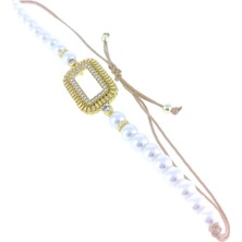 Gram Altın Takmak Için Altın Kaplama Çerçevelibileklik Teksıra Inci