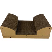 Özbience Karton Kedi Tırmalama Geniş Koltuk Yedek Takımı (4 Parça)