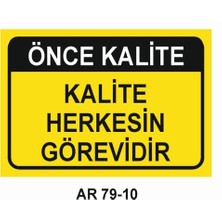 Outdoor One İŞ GÜVENLİĞİ UYARI LEVHASI 1 ADET PVC 21 X 29CM
